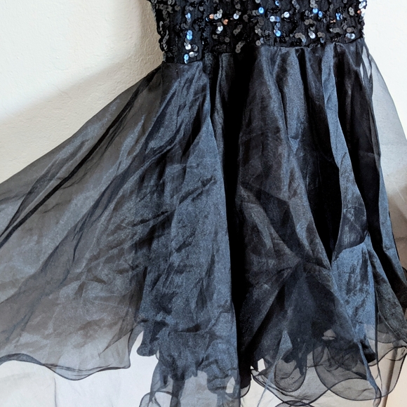 Sold! NWT Vintage Y2K Faviana Sequin High Neck Backless Dress - Picture 6 of 10